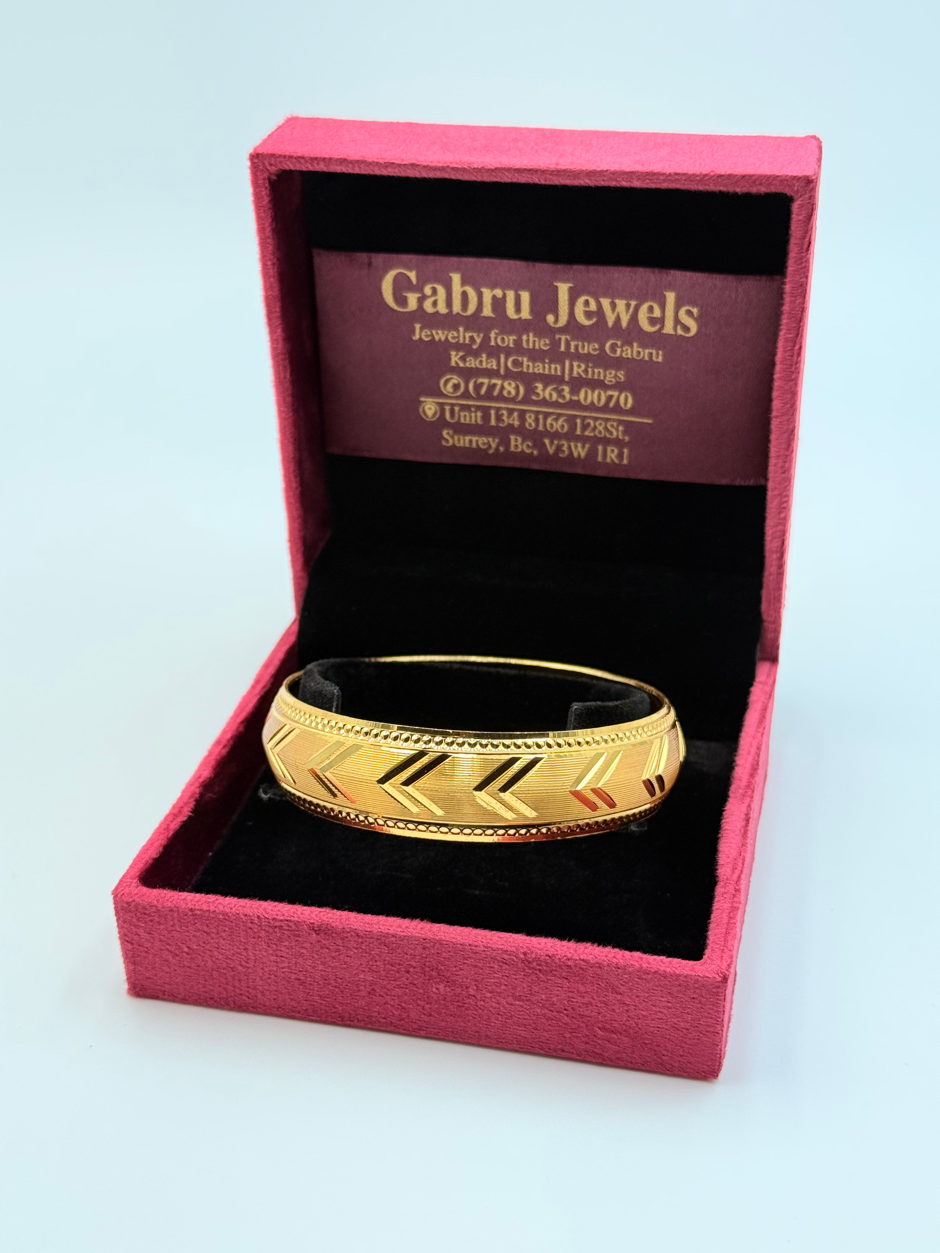 1 Gram Gold V-Pattern Kada