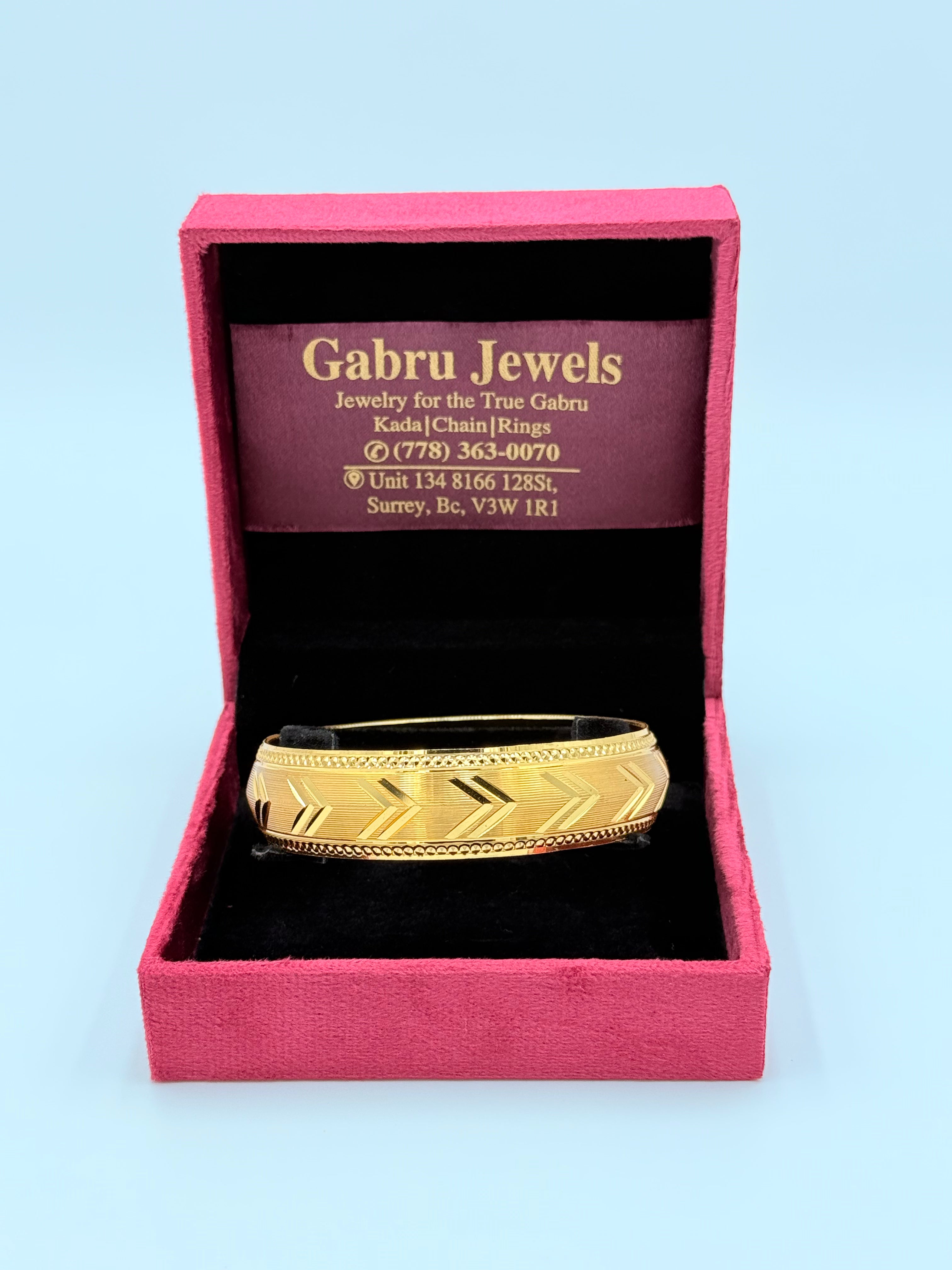 1 Gram Gold V-Pattern Kada
