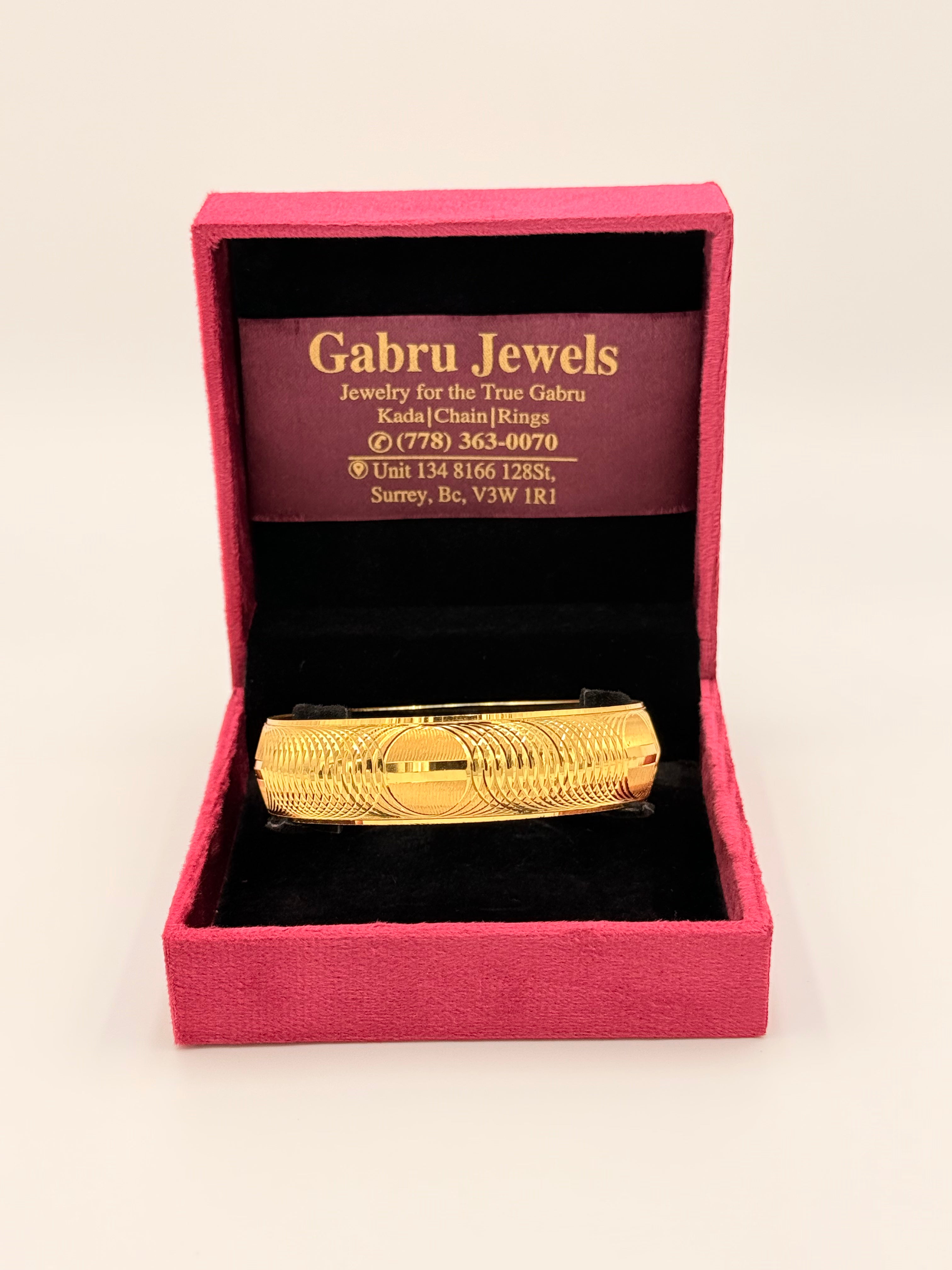 1 Gram Gold Circular Wave Kada