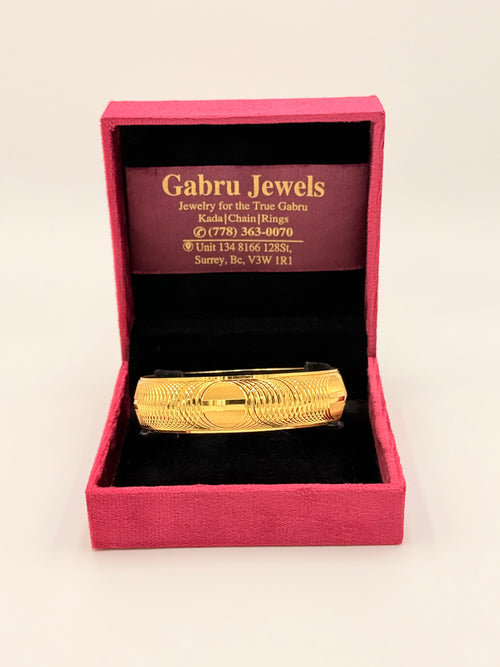1 Gram Gold Circular Wave Kada