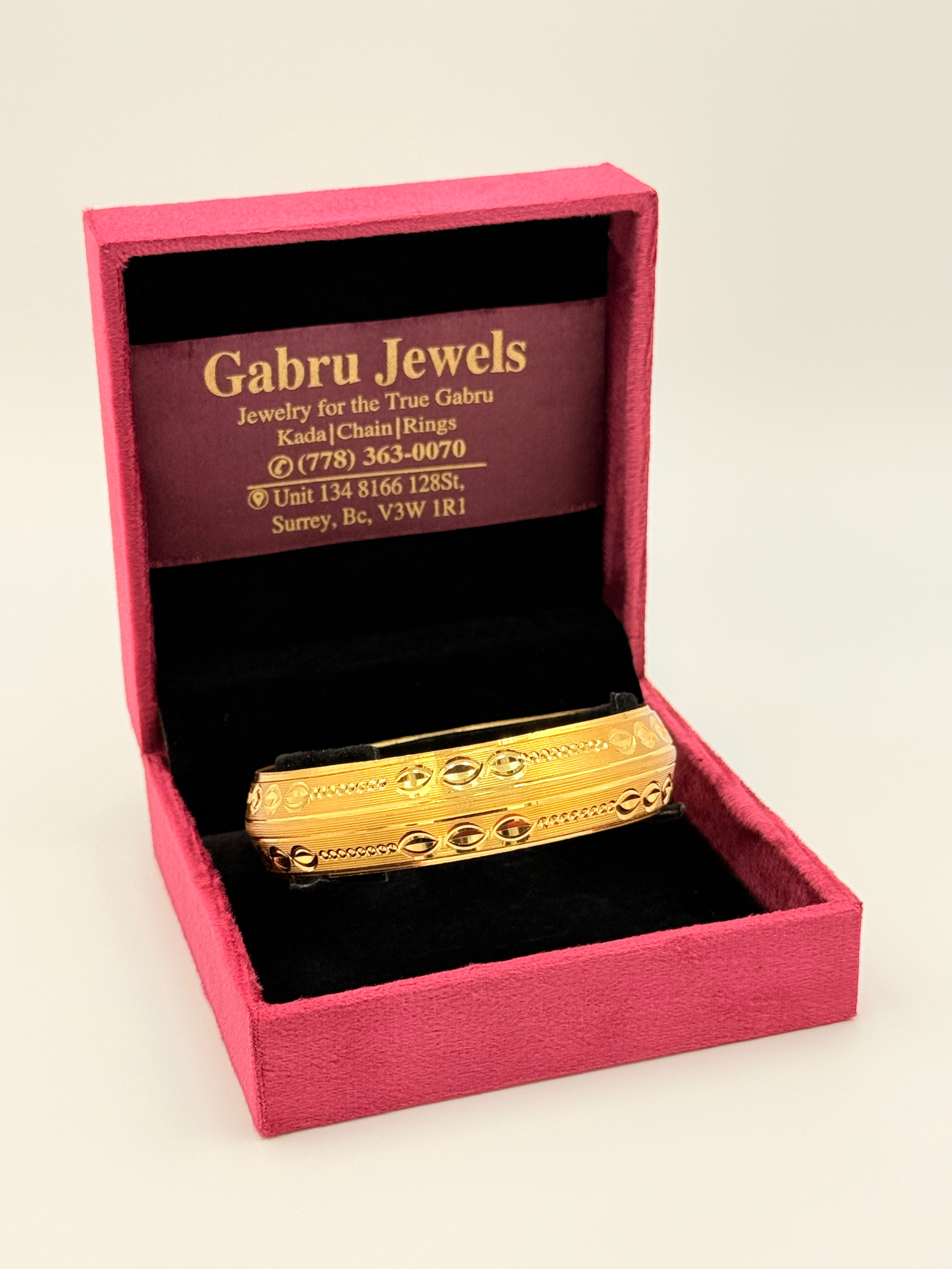 1 Gram Gold Oval Link Designer Kada