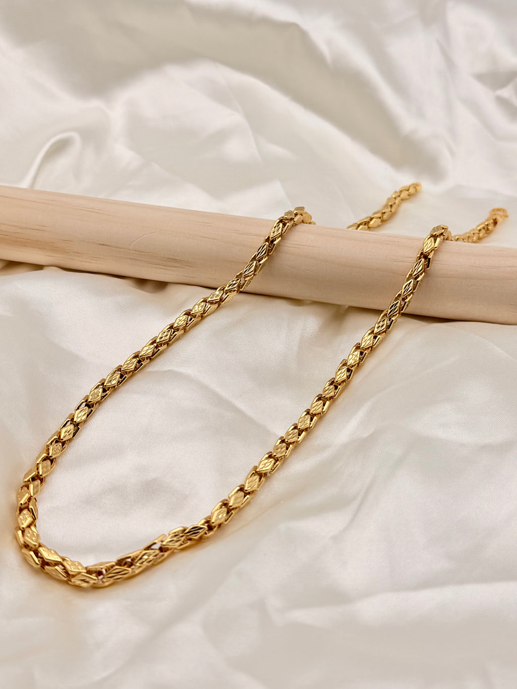 1 Gram Gold Diamond Cut Wheat Chain