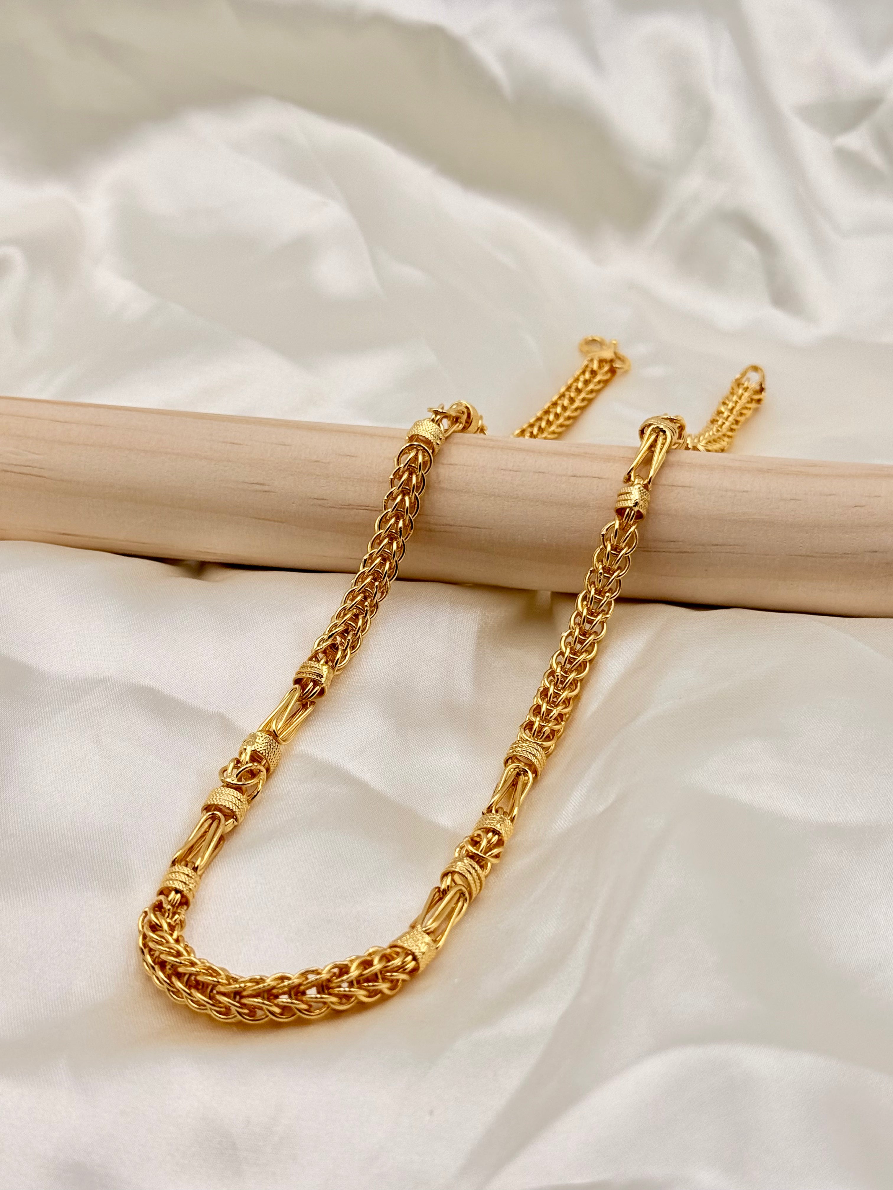 1 Gram Gold Royal Designer Chain