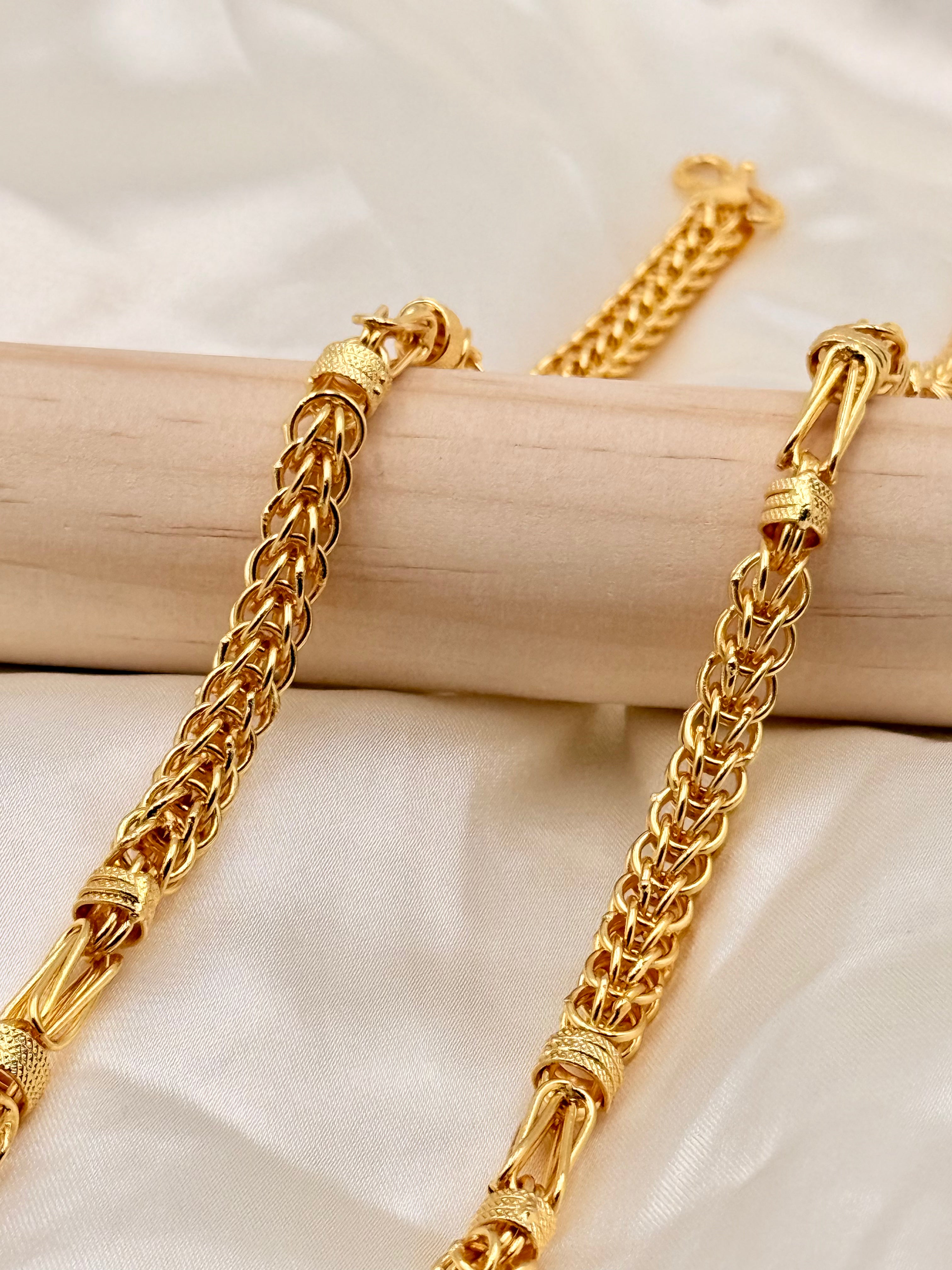1 Gram Gold Royal Designer Chain