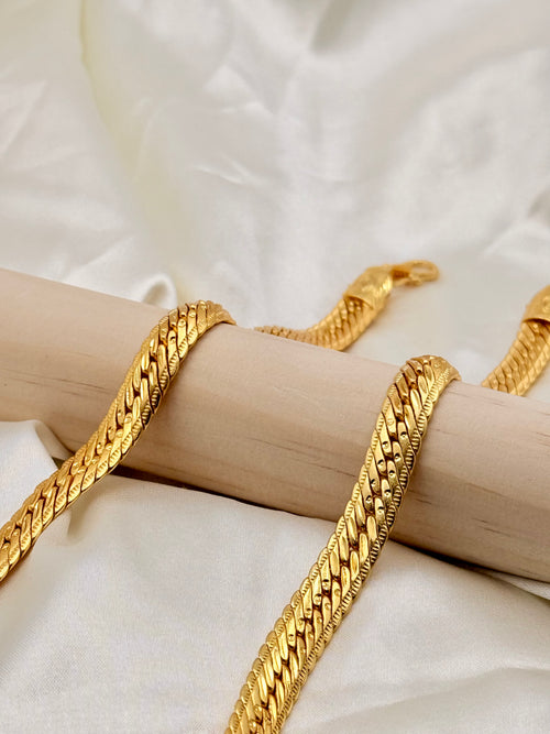 1 Gram Gold Double-Link Designer Chain