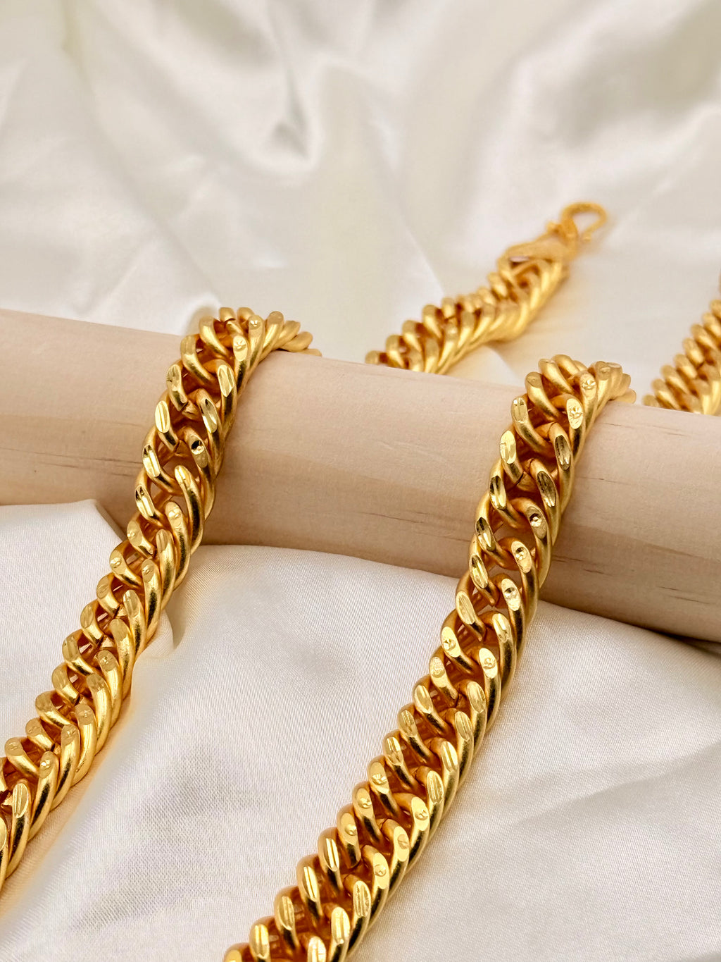 1 Gram Gold Diamond Cut Cuban Link Chain