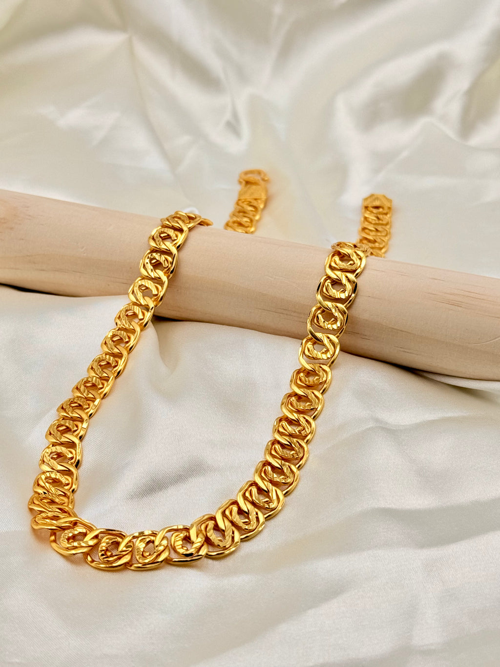 1 Gram Gold Royal Round Link Chain