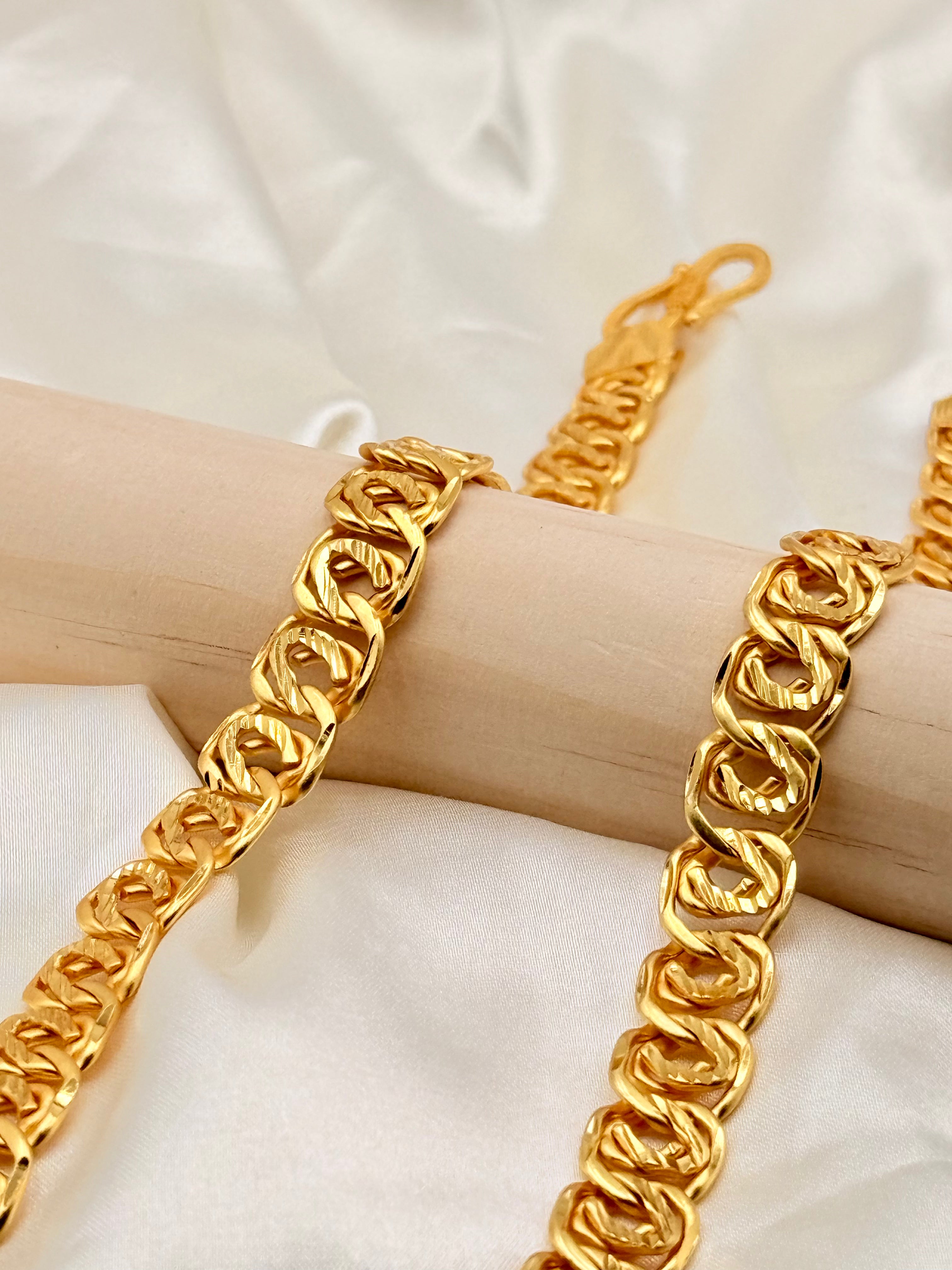 1 Gram Gold Royal Round Link Chain