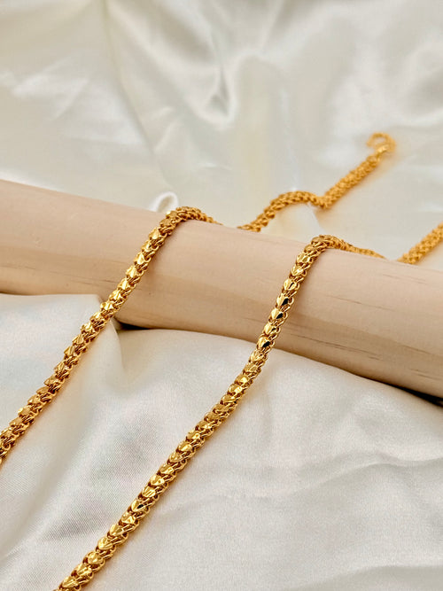 1 Gram Gold Diamond Cut Rope Link Chain