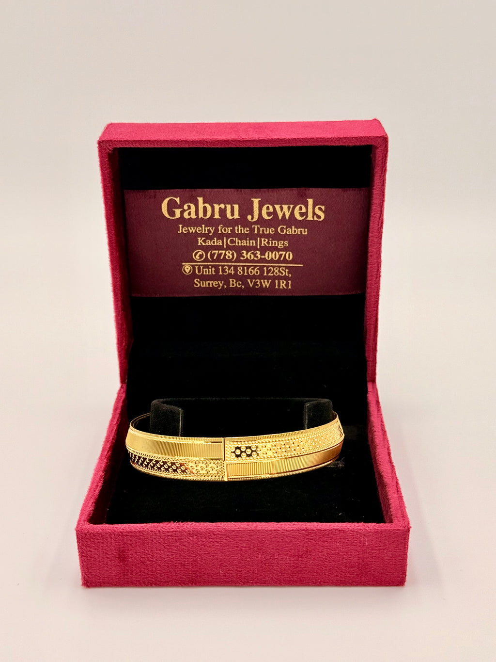 1 Gram Gold Wide Cut Designer Kada