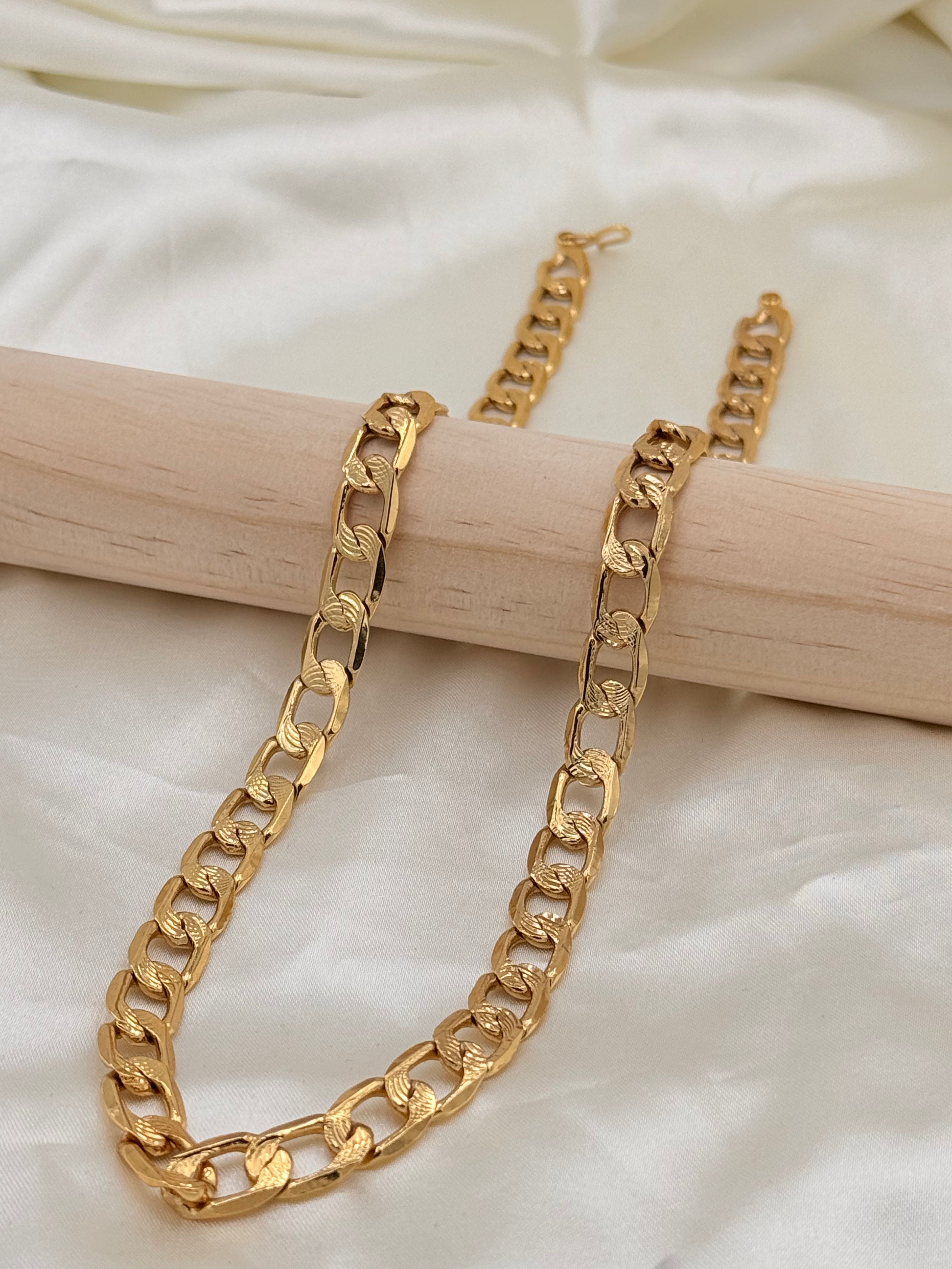 Gold Plated Royal Figaro Link Chain