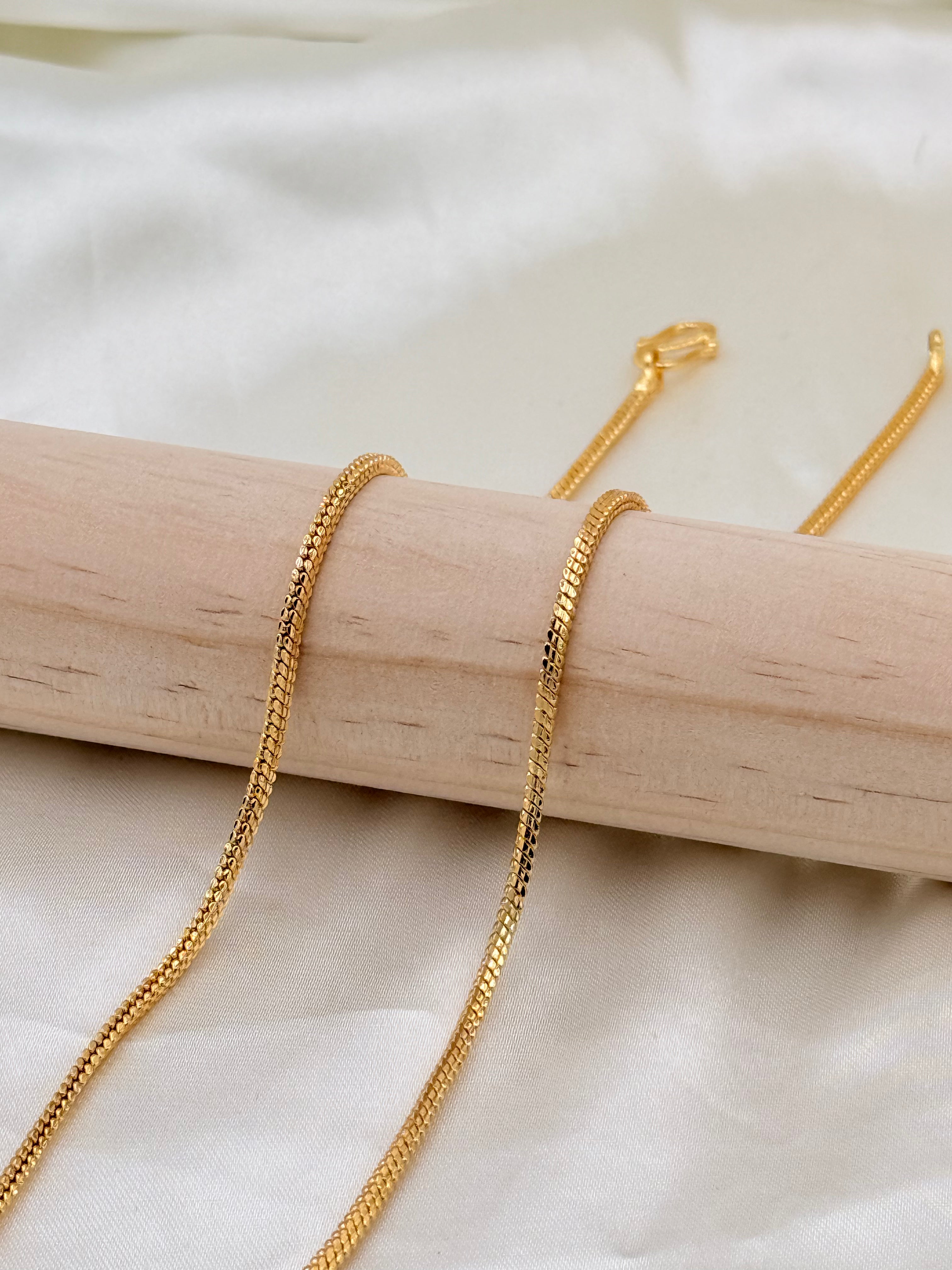 Gold Plated Classic Sleek Link Chain