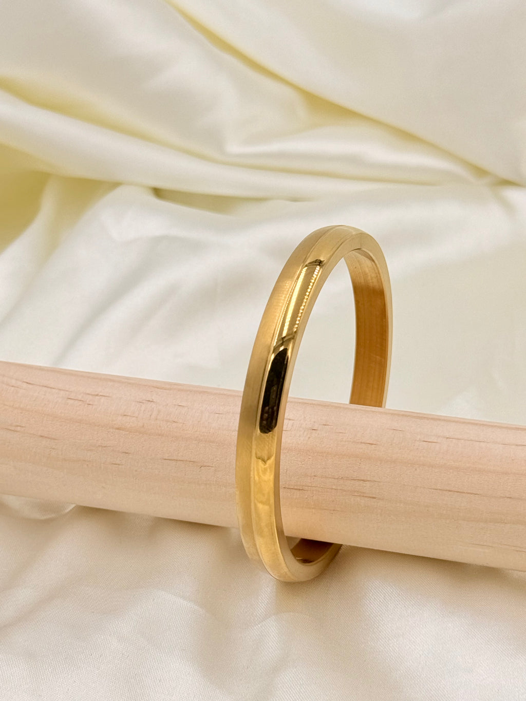 Gold Plated Classic Groove Kada
