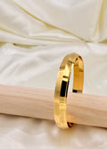 Gold Plated Sleek Flat-Cut Kada