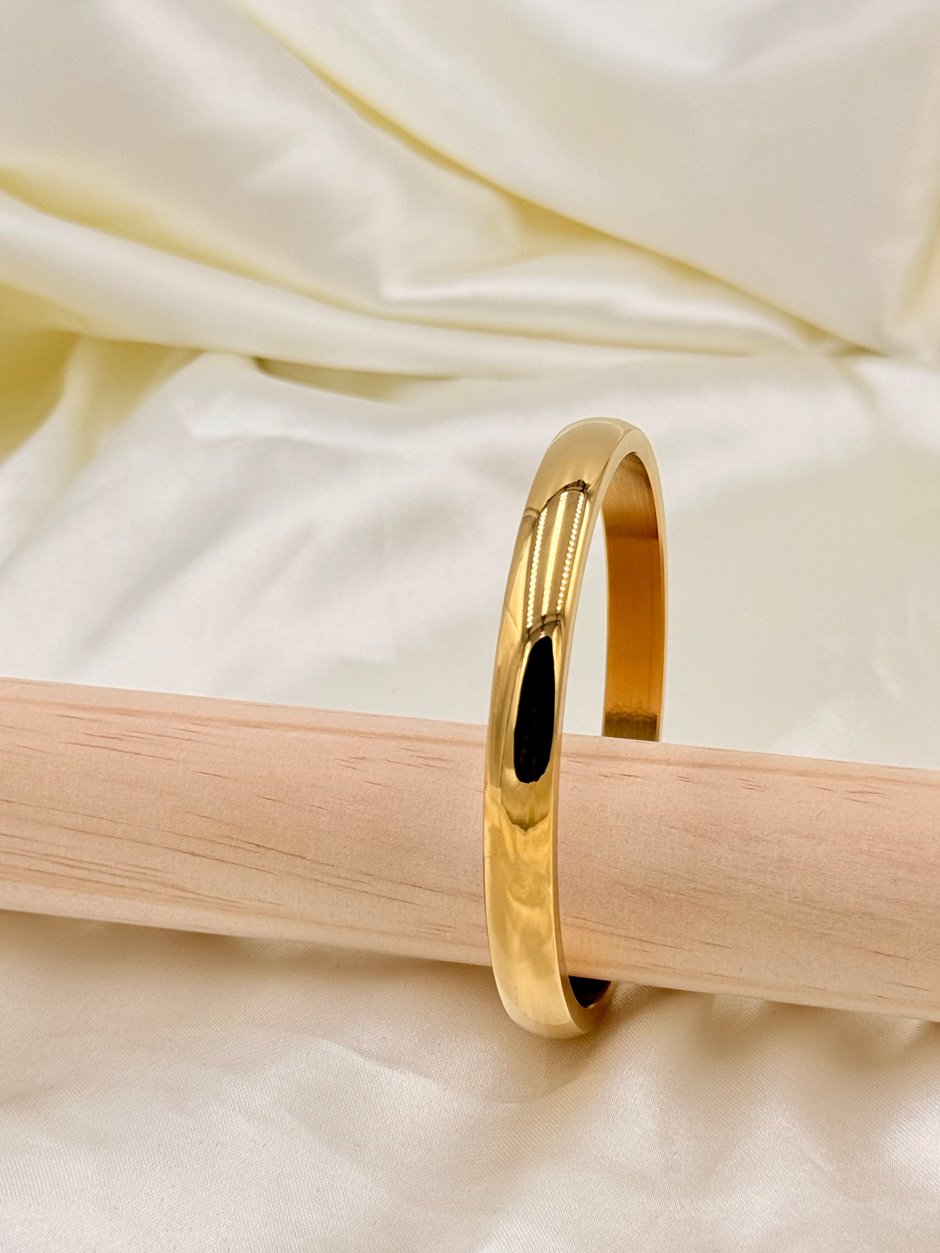 Gold Plated Classic Sleek Kada