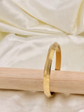 Gold Plated Linear Groove Kada