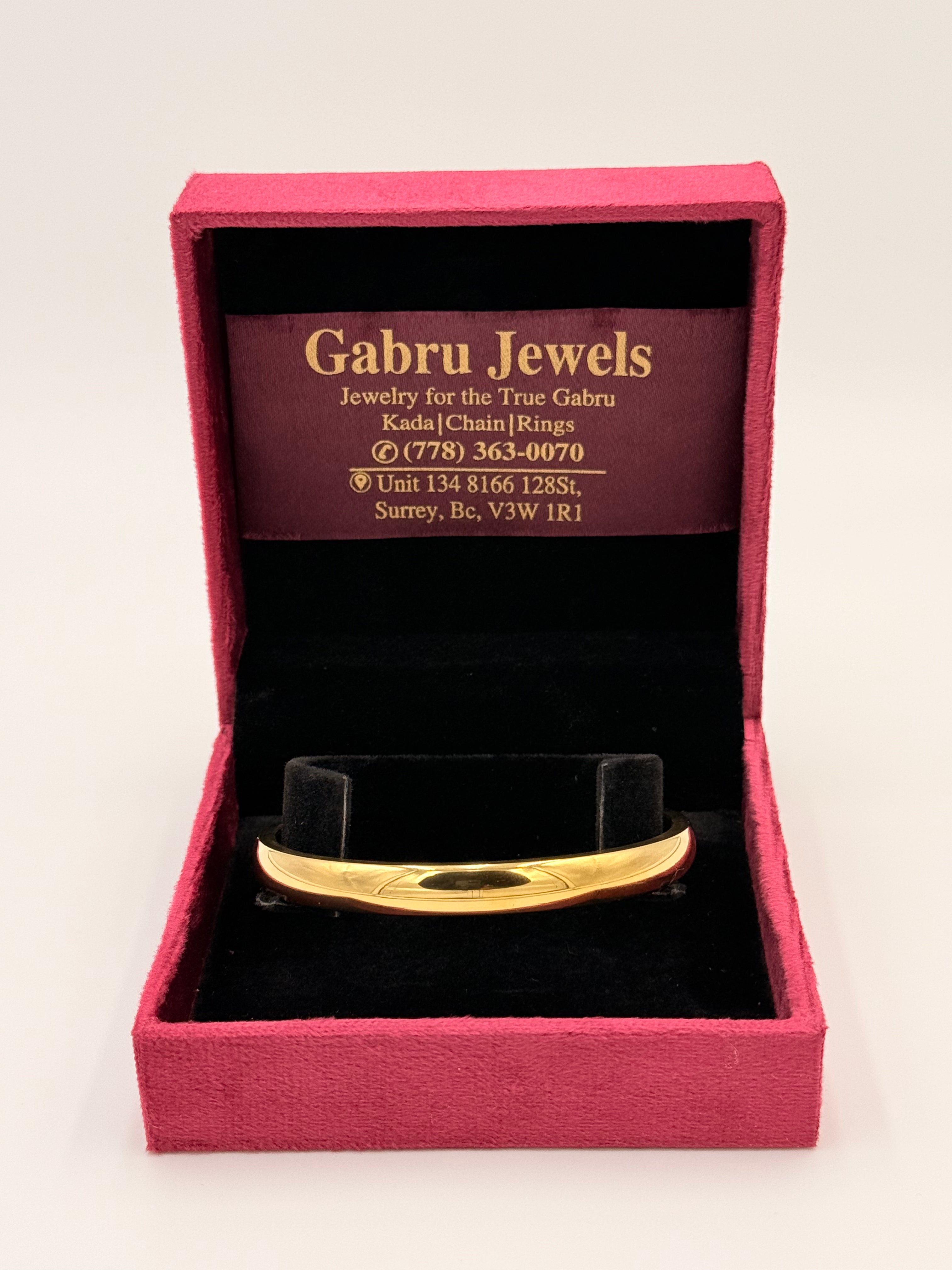 Gold Plated Classic Sleek Kada
