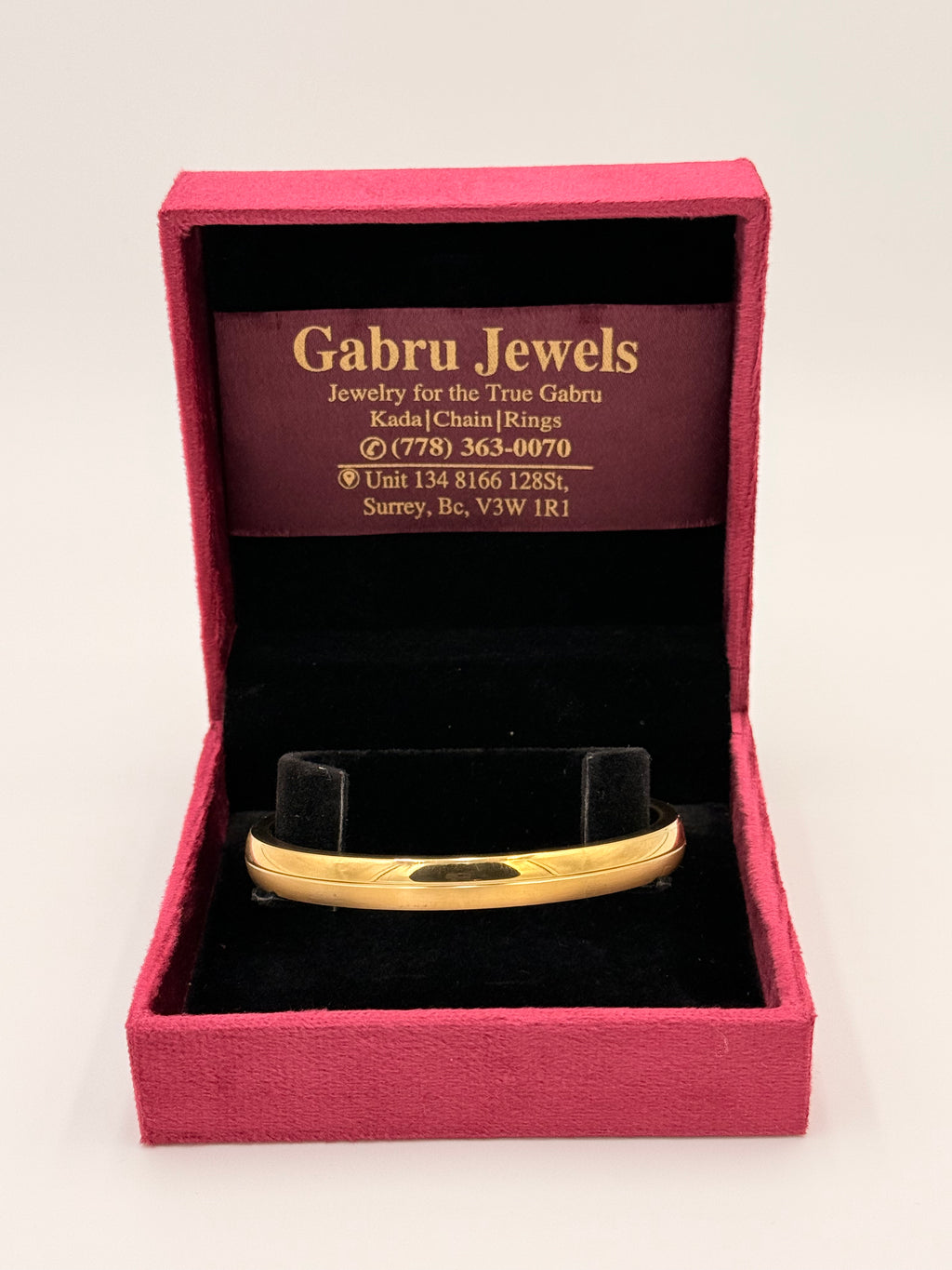 Gold Plated Classic Groove Kada