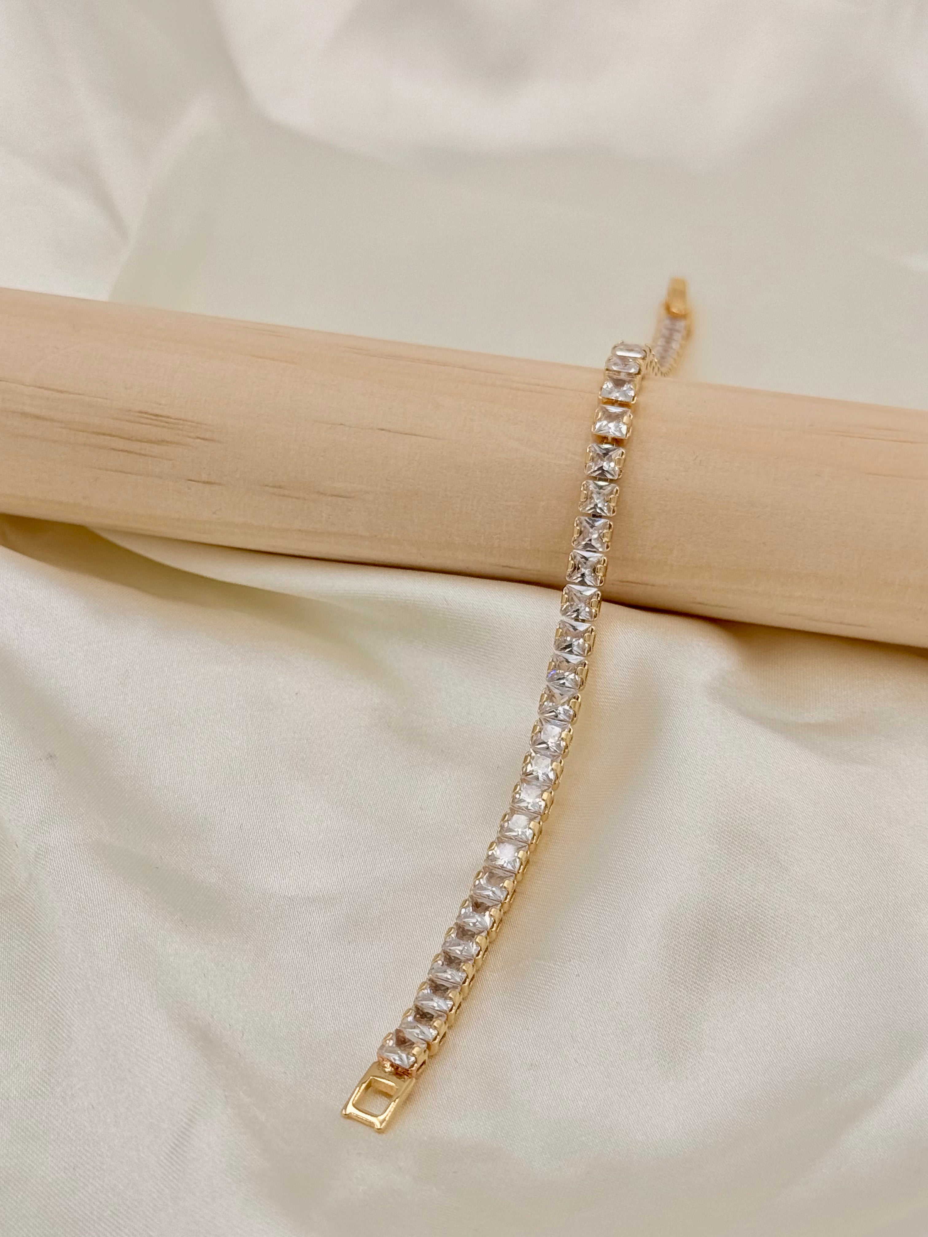Gold Plated Tennis Bracelet