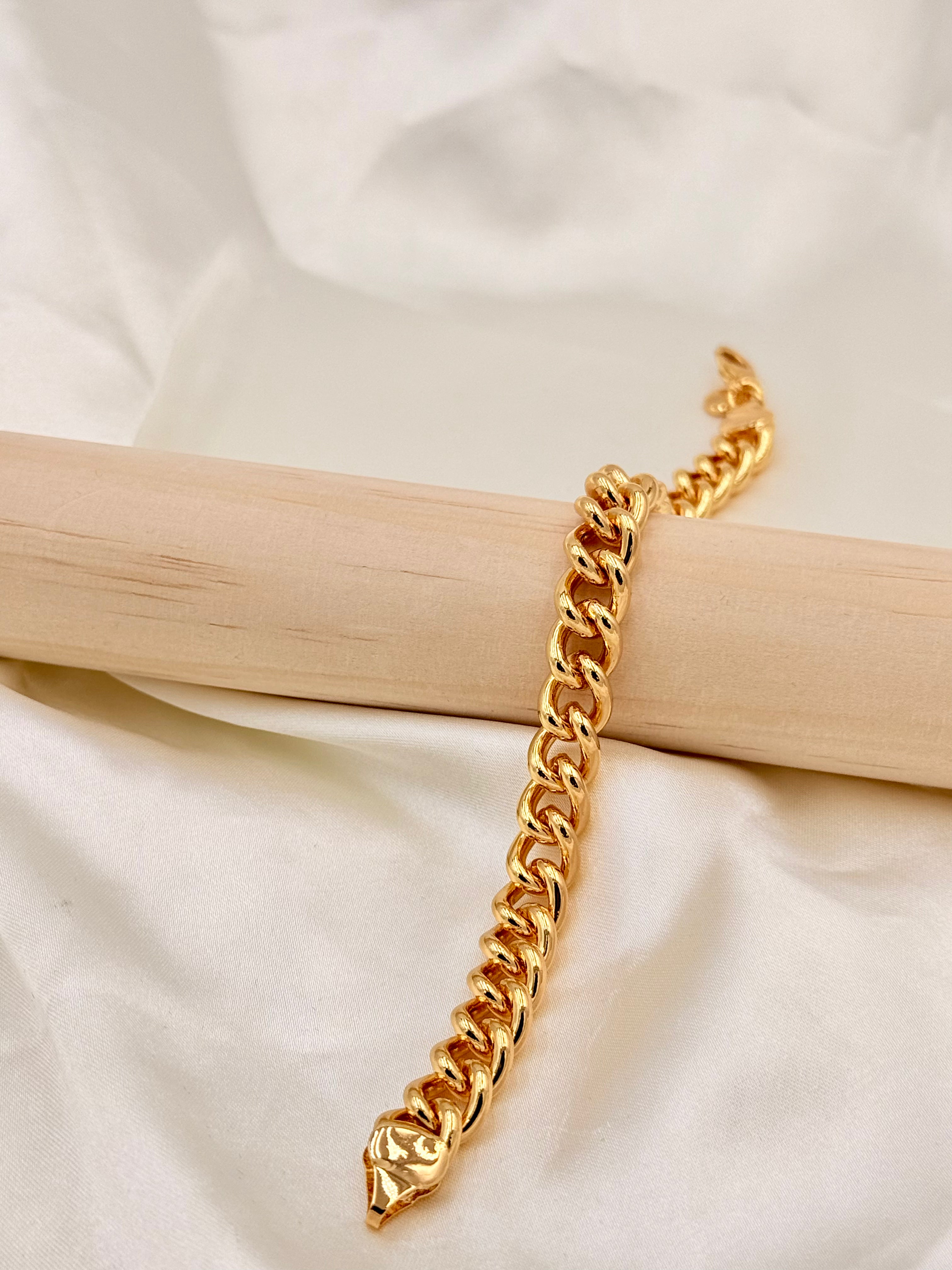 Gold Plated Cuban Link Bracelet