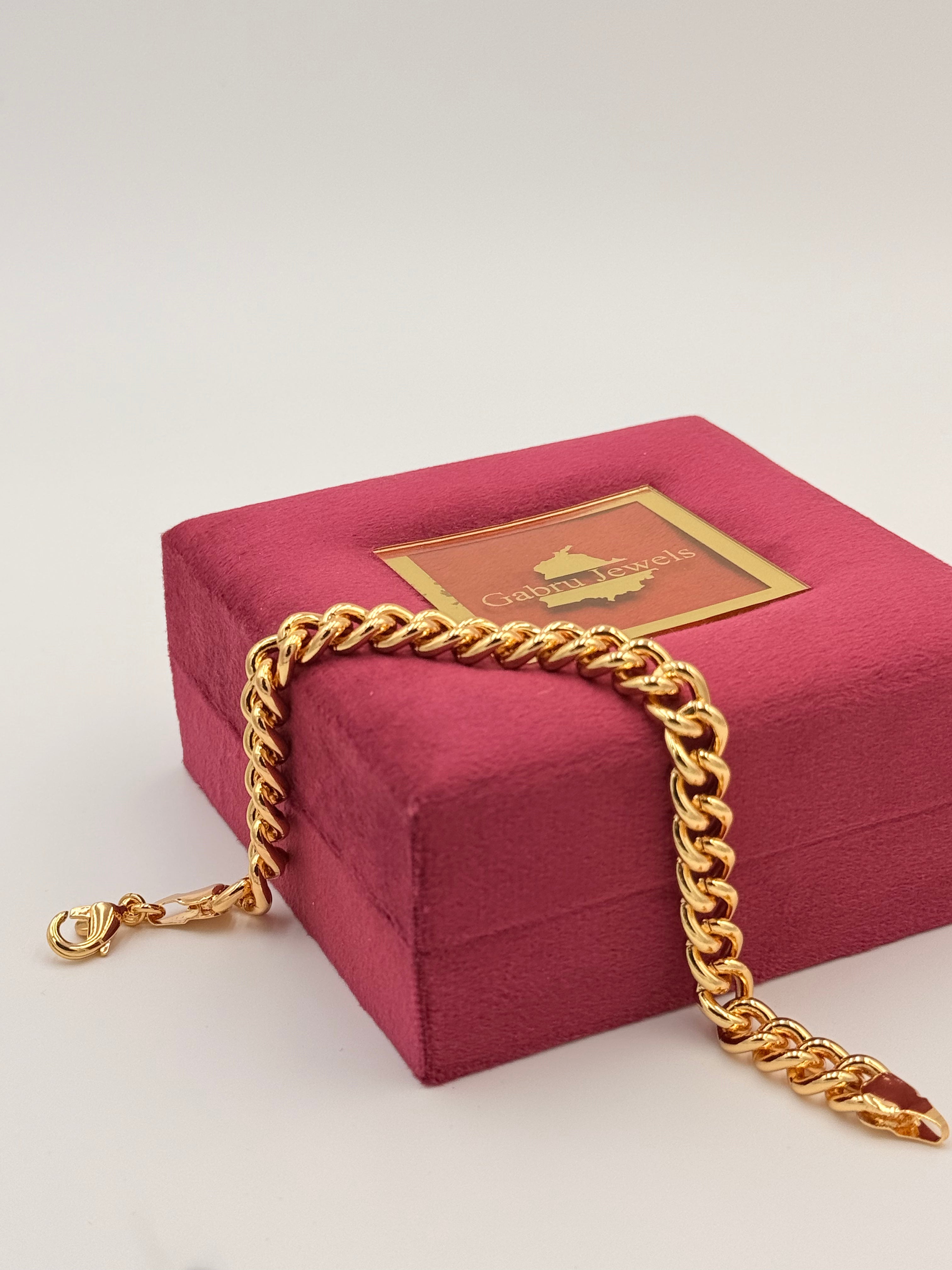 Gold Plated Cuban Link Bracelet