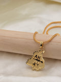 Gold Plated AK-47 Punjab Map Pendant