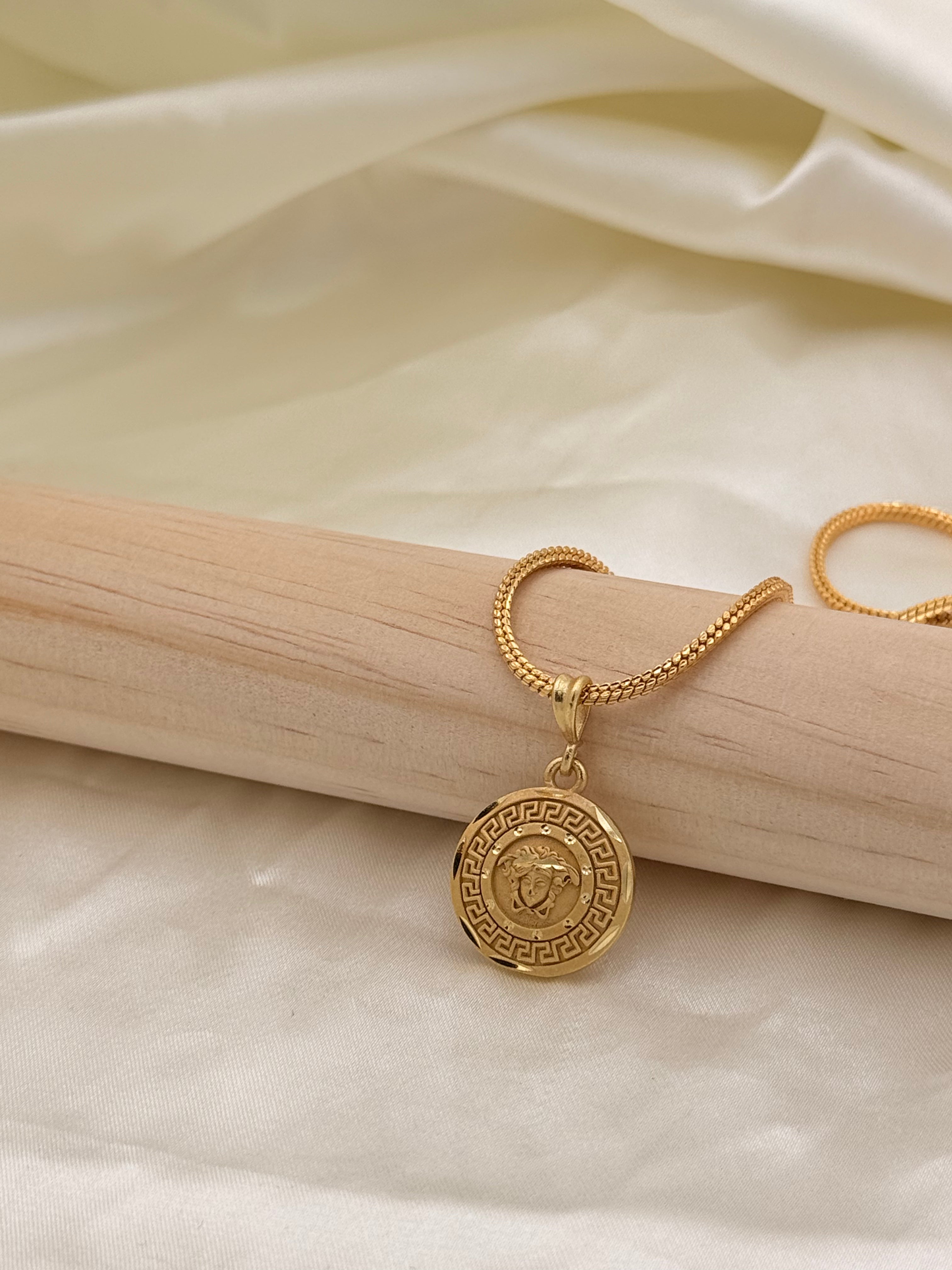 Gold Plated Chain & Pendant Combo