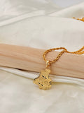 Gold Plated Punjab Map Pendant