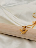 Gold Plated Eagle Crest Pendant