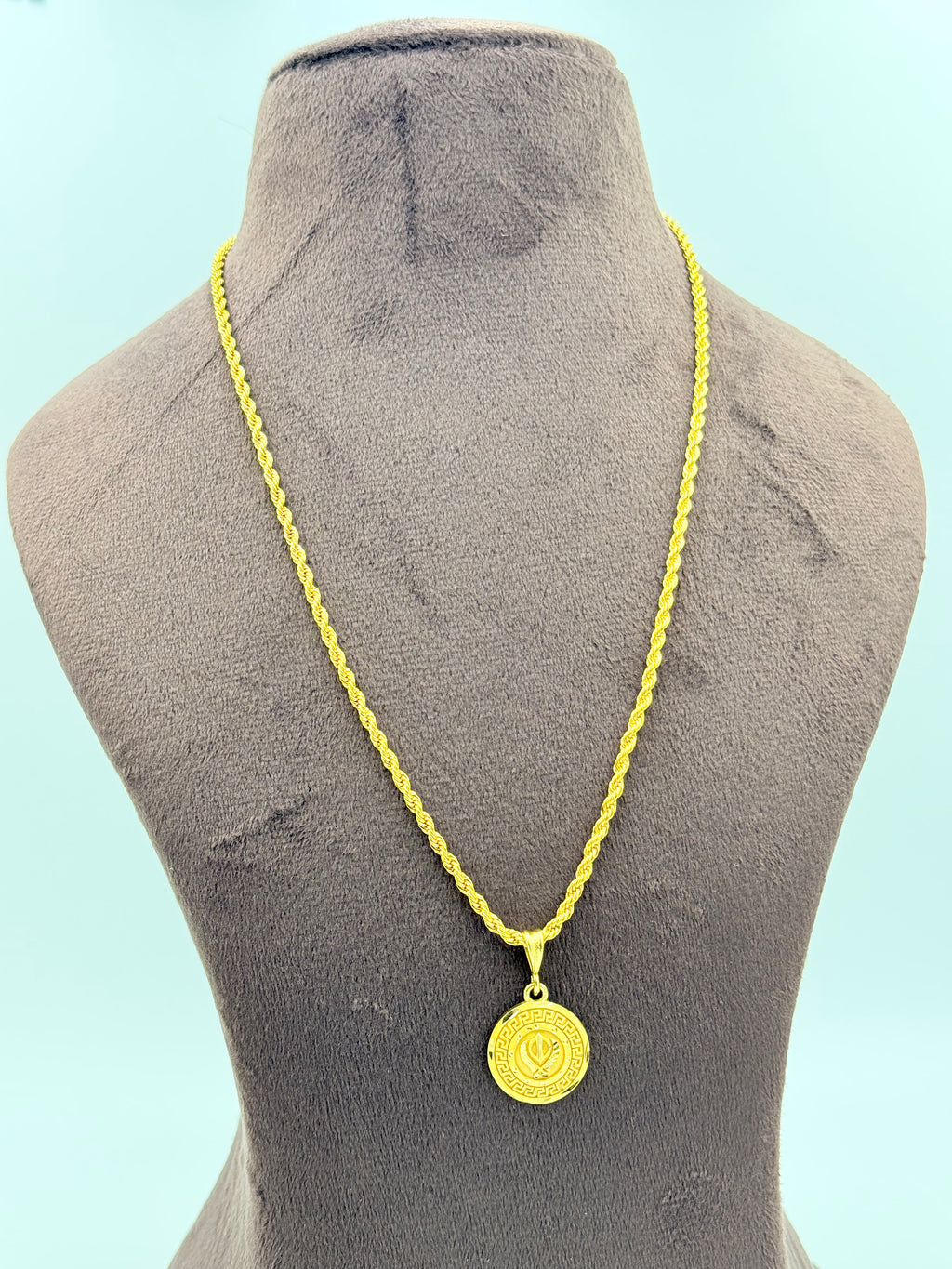 Gold Plated Chain & Pendant Combo