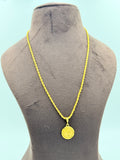 Gold Plated Chain & Pendant Combo
