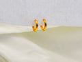 Men Gold Plated Nattiyan - Classic Hoop Earrings
