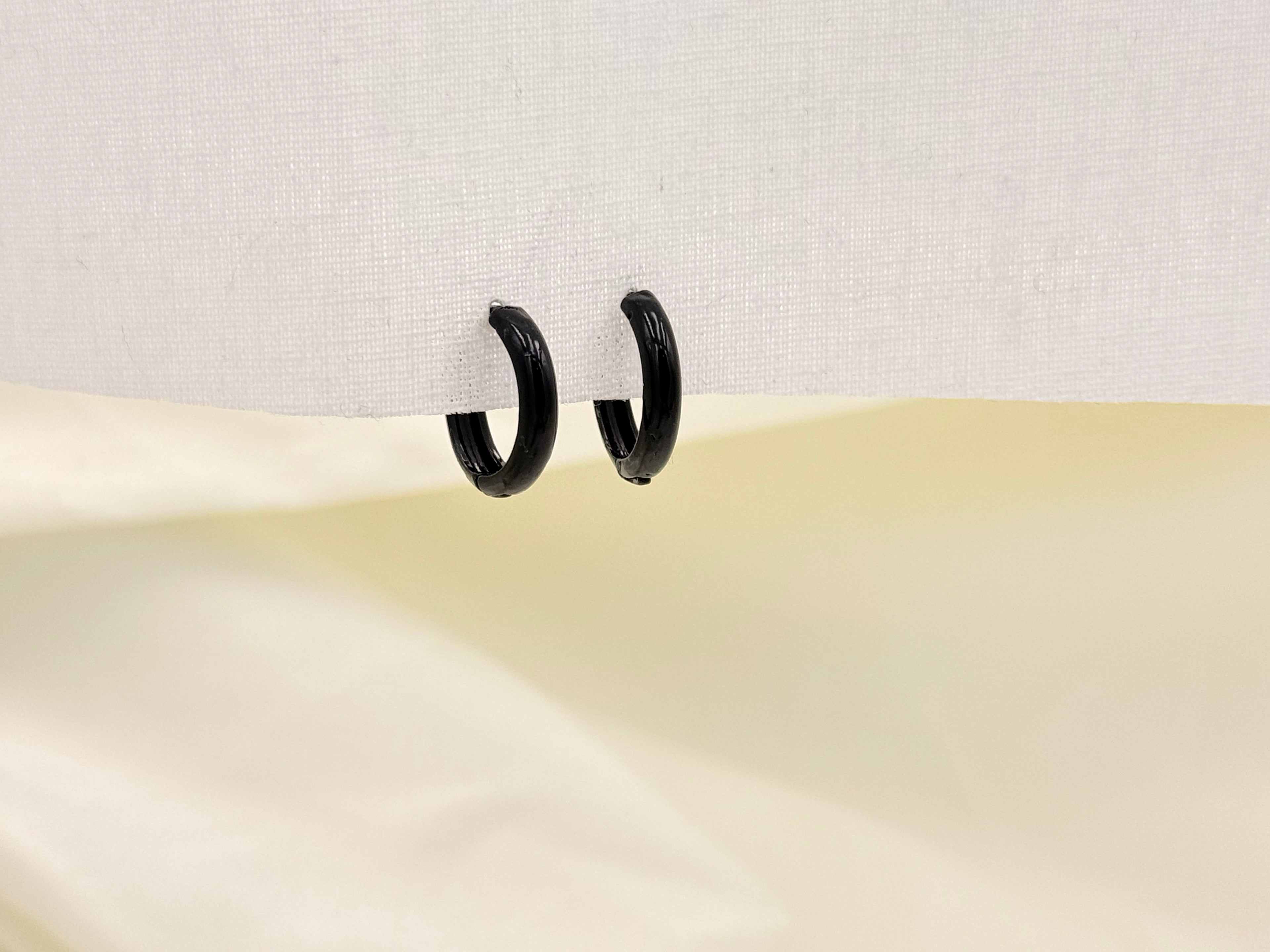 Men Black Nattiyan - Hoop Earrings