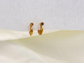 Men Gold plated Stone Nattiyan - Designer Hoop Earrings